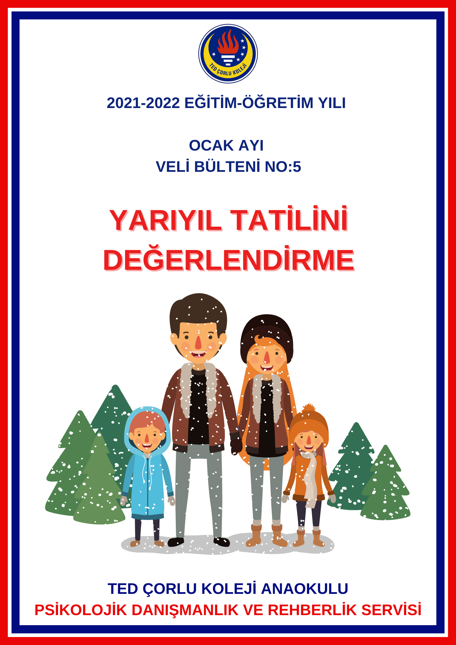 Anaokulu Ocak Ayı PDR Bülteni
